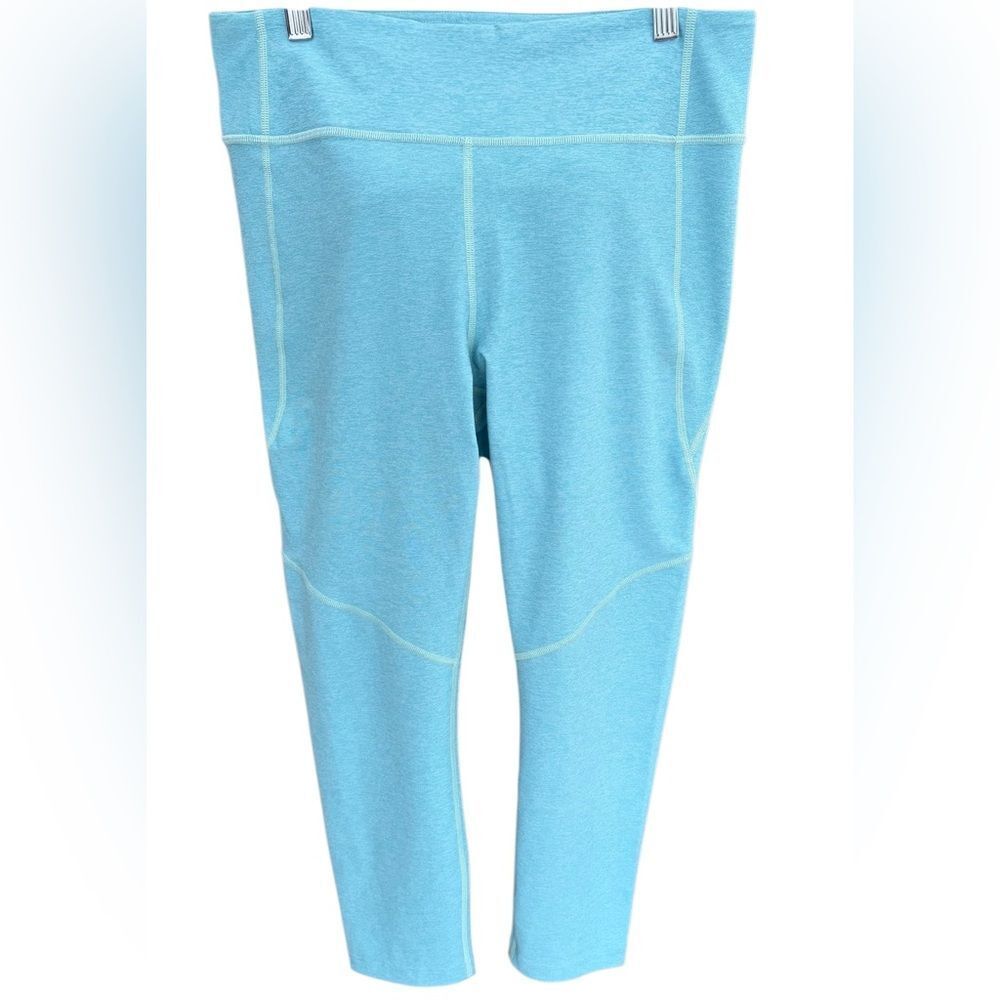 Outdoor Voices Tech Sweat 7/8 Leggings in Pool Blue. Size XL